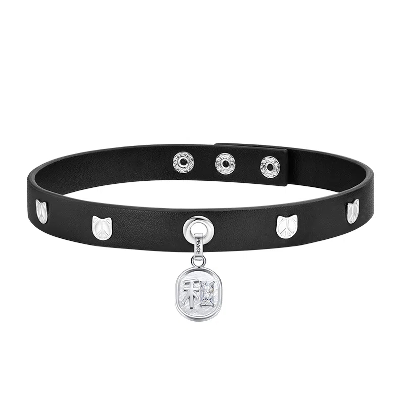 PEACE & CAT Customizable Punk Collar Necklace