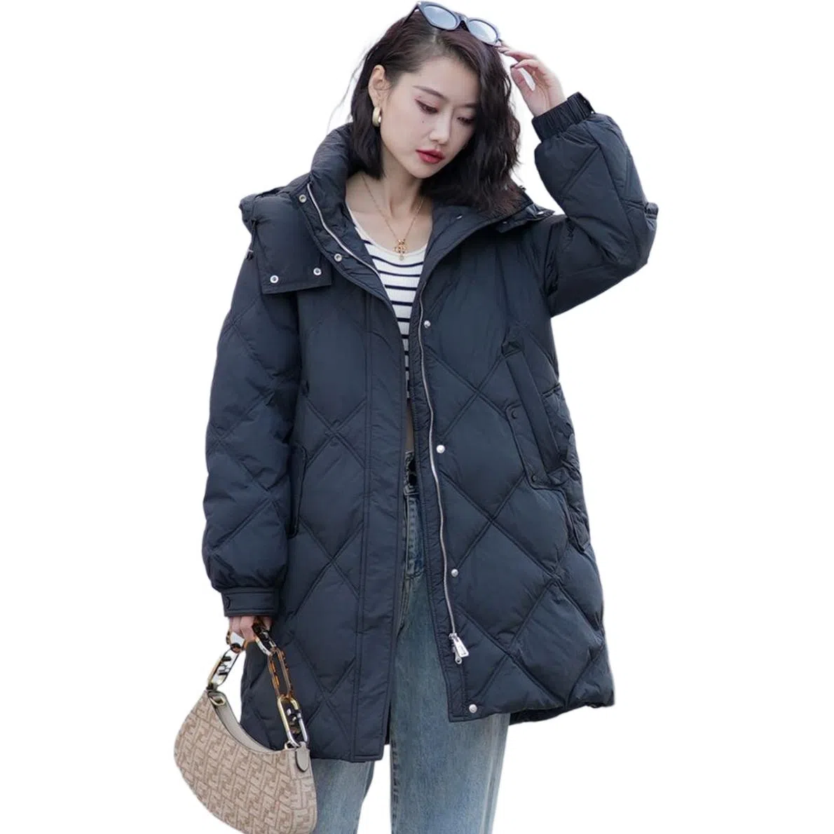 鸭鸭 舒适通勤百搭羽绒服 女款