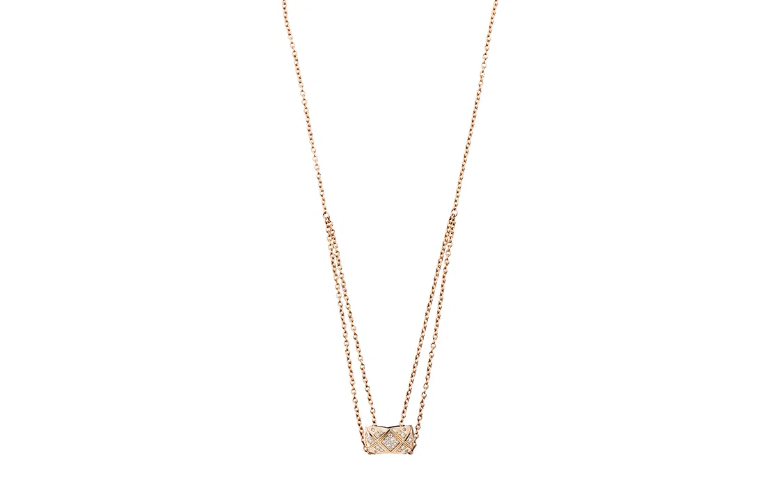 CHANEL Coco Crush Necklace Belge Rose Gold