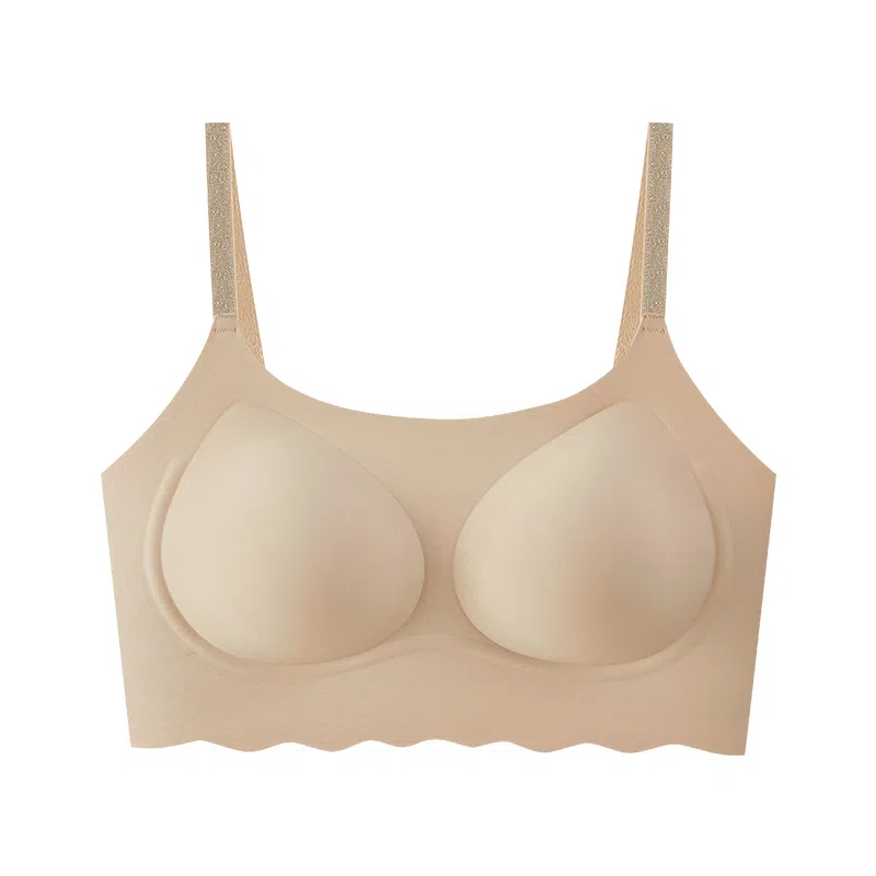 欧迪芬 裸感无痕轻薄透气亲肤柔软上托聚拢防下垂收副乳波浪下摆隐形不透夏季清凉款文胸 女款