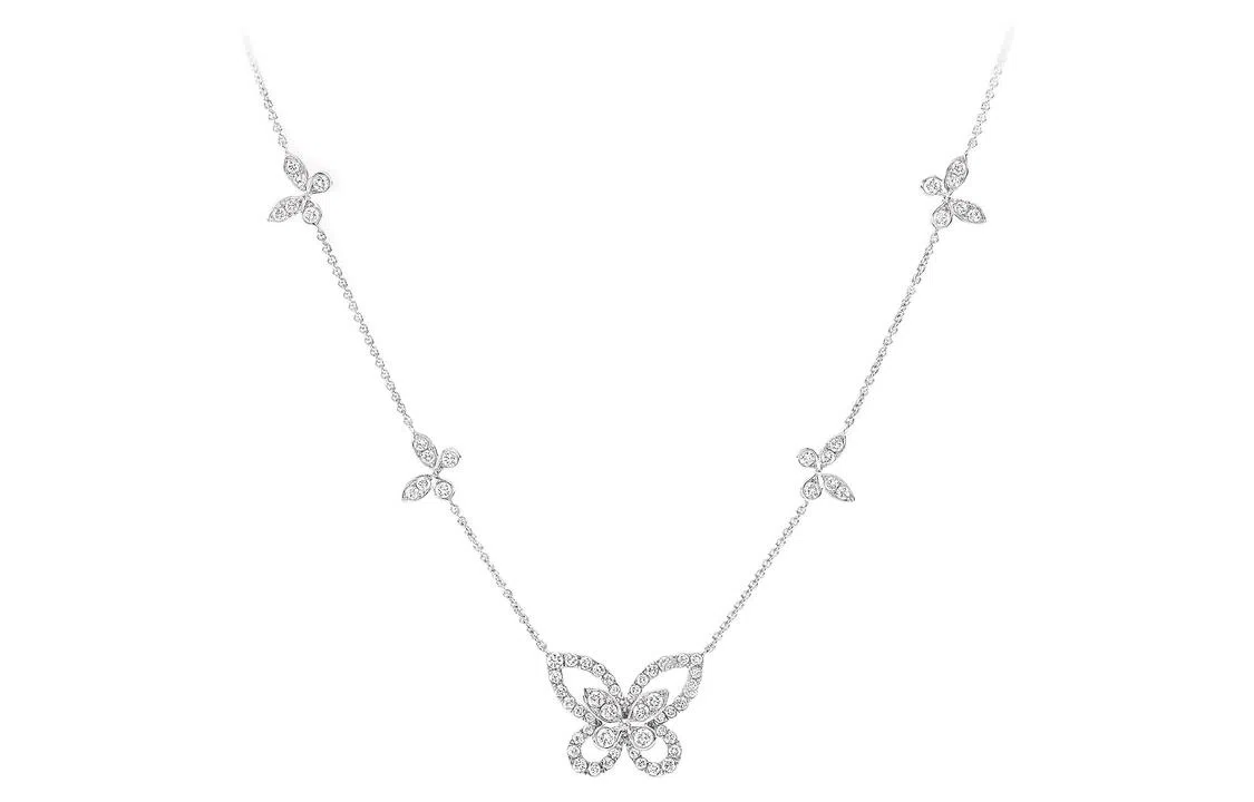 Graff Butterfly Series Diamond Pendant Necklace