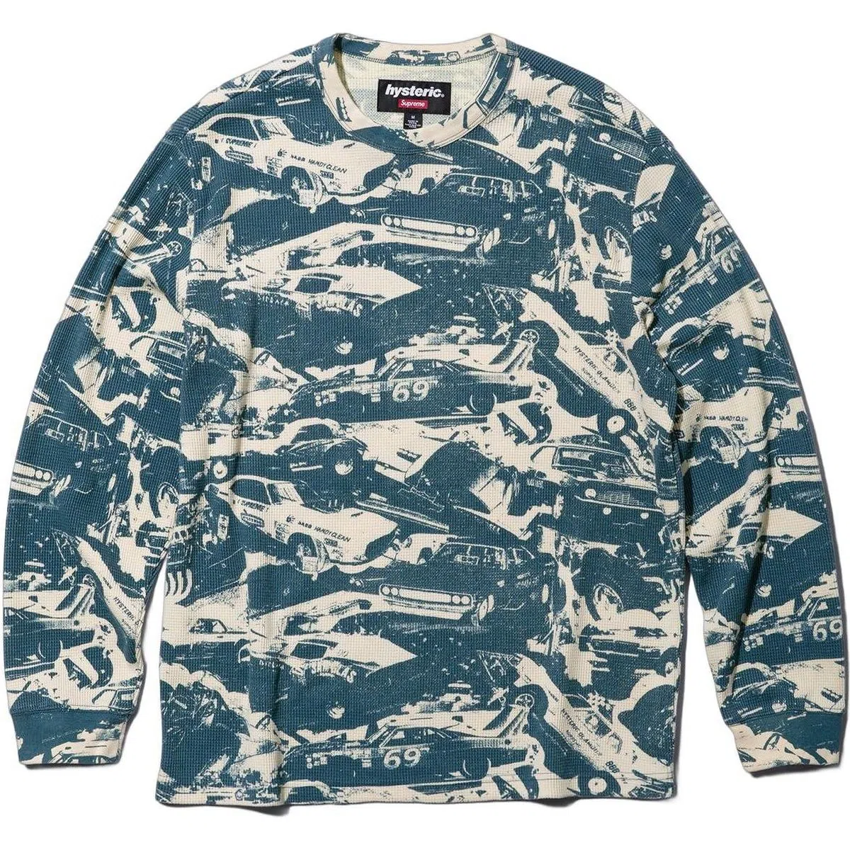 Supreme x HYSTERIC GLAMOUR Cars Thermal Blue