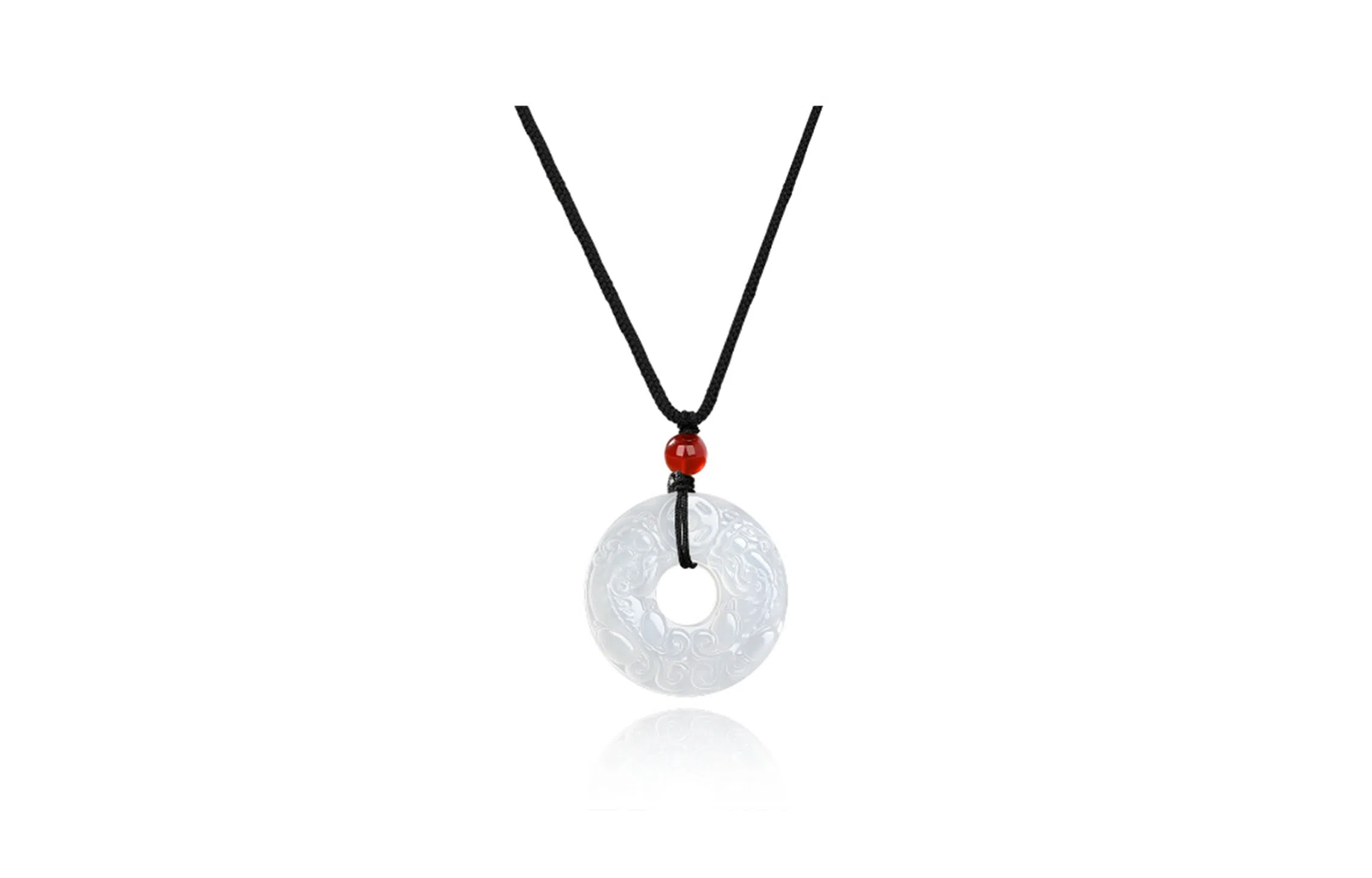 金瑞邦 新中式国潮 招财貔貅平安扣 八方来财 吞金兽 复古国风 高级感 贵州翠 项链 男女同款情侣款