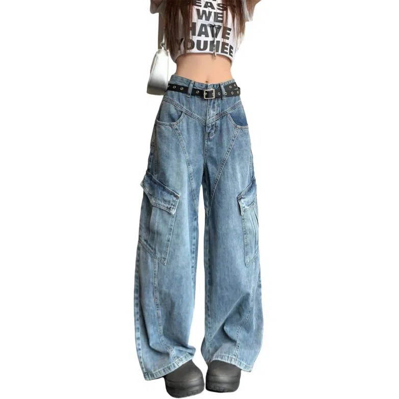 北极绒 百搭时尚简约潮流牛仔裤 女款