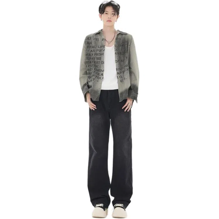 PANDA ADEVIL Straight Loose Jeans