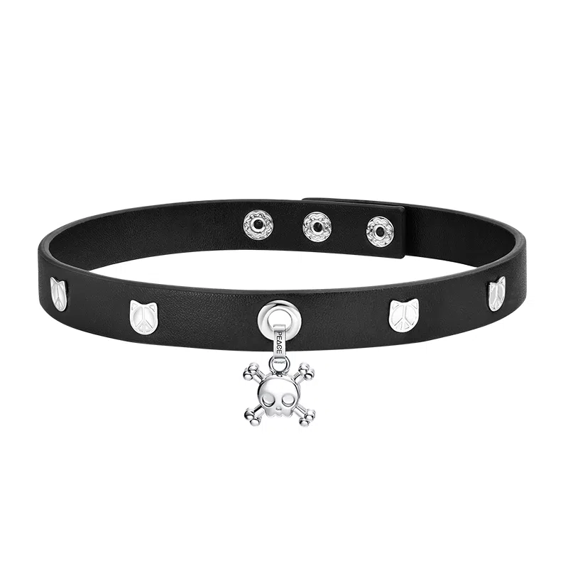 PEACE & CAT Customizable Punk Collar Necklace