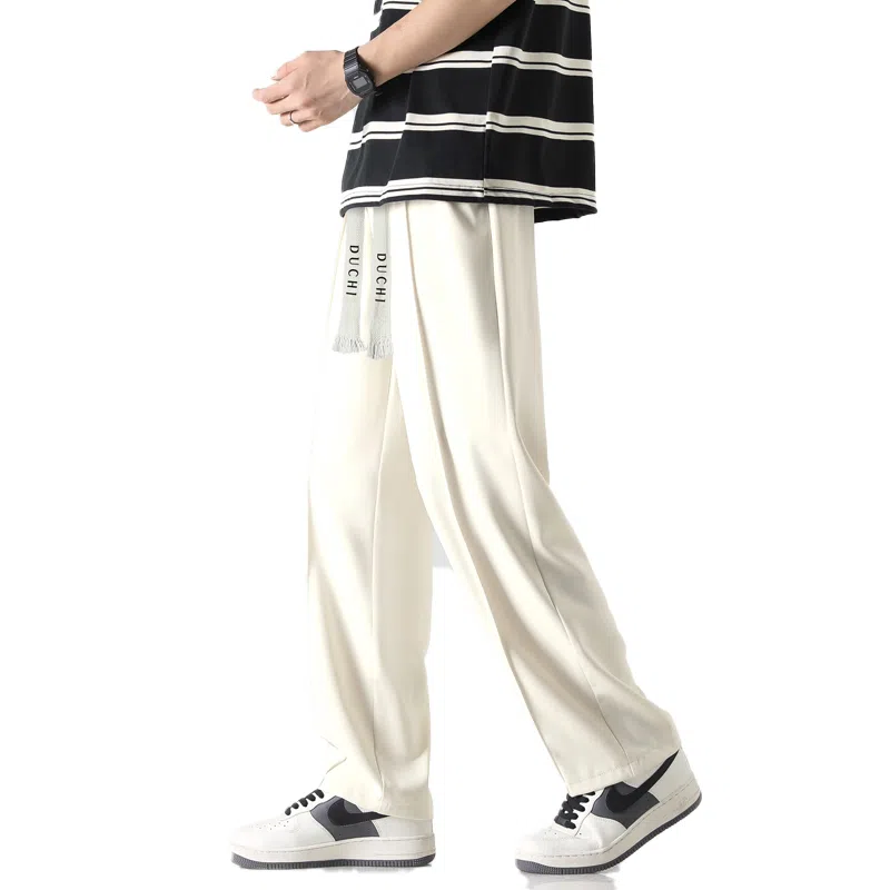 独驰 运动美式复古潮牌宽松直筒休闲裤 男女同款