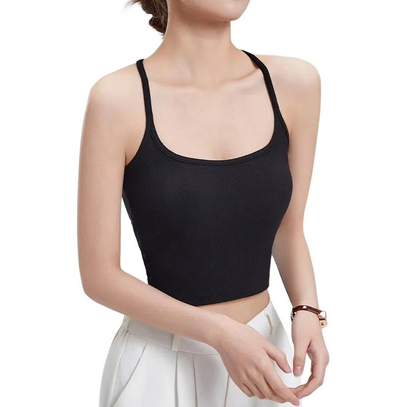 善己 纯色简约修身短款舒适时尚吊带 女款