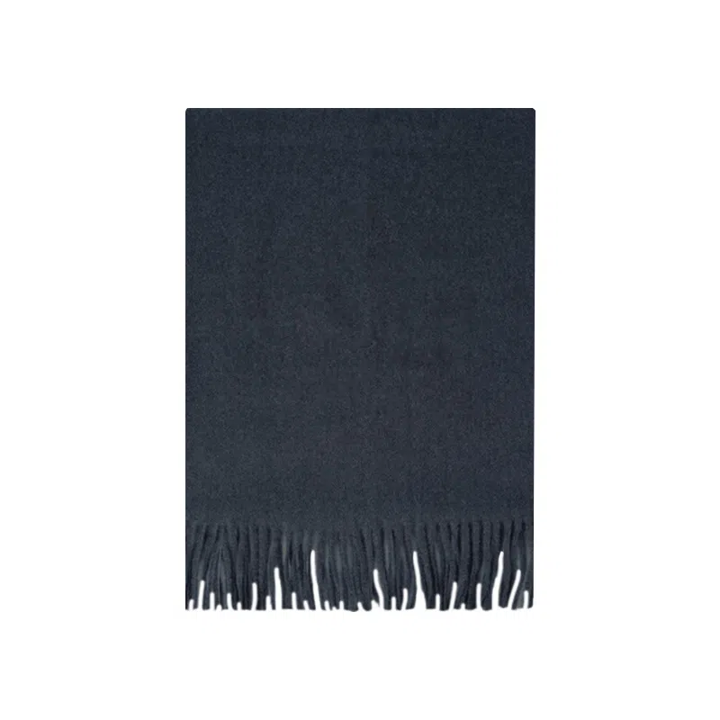 【榜单优选】 桉彩饰 羊绒羊毛混纺百搭柔软披肩女友流苏舒适保暖高雅纯色毕业季谢师礼加厚舒适不凡之作 绒线围巾 男女同款情侣款