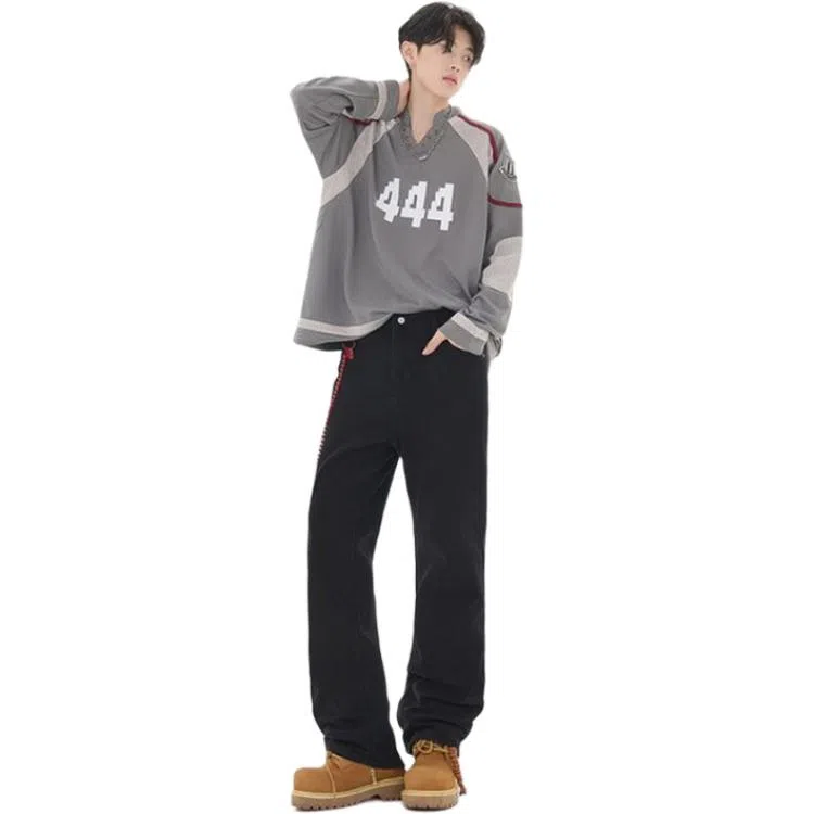 PANDA ADEVIL Straight Loose Jeans