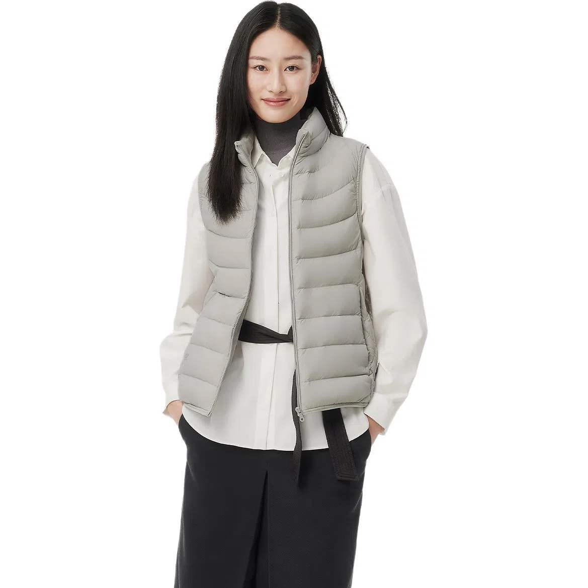 坦博尔 纯色立领羽绒马甲 女款