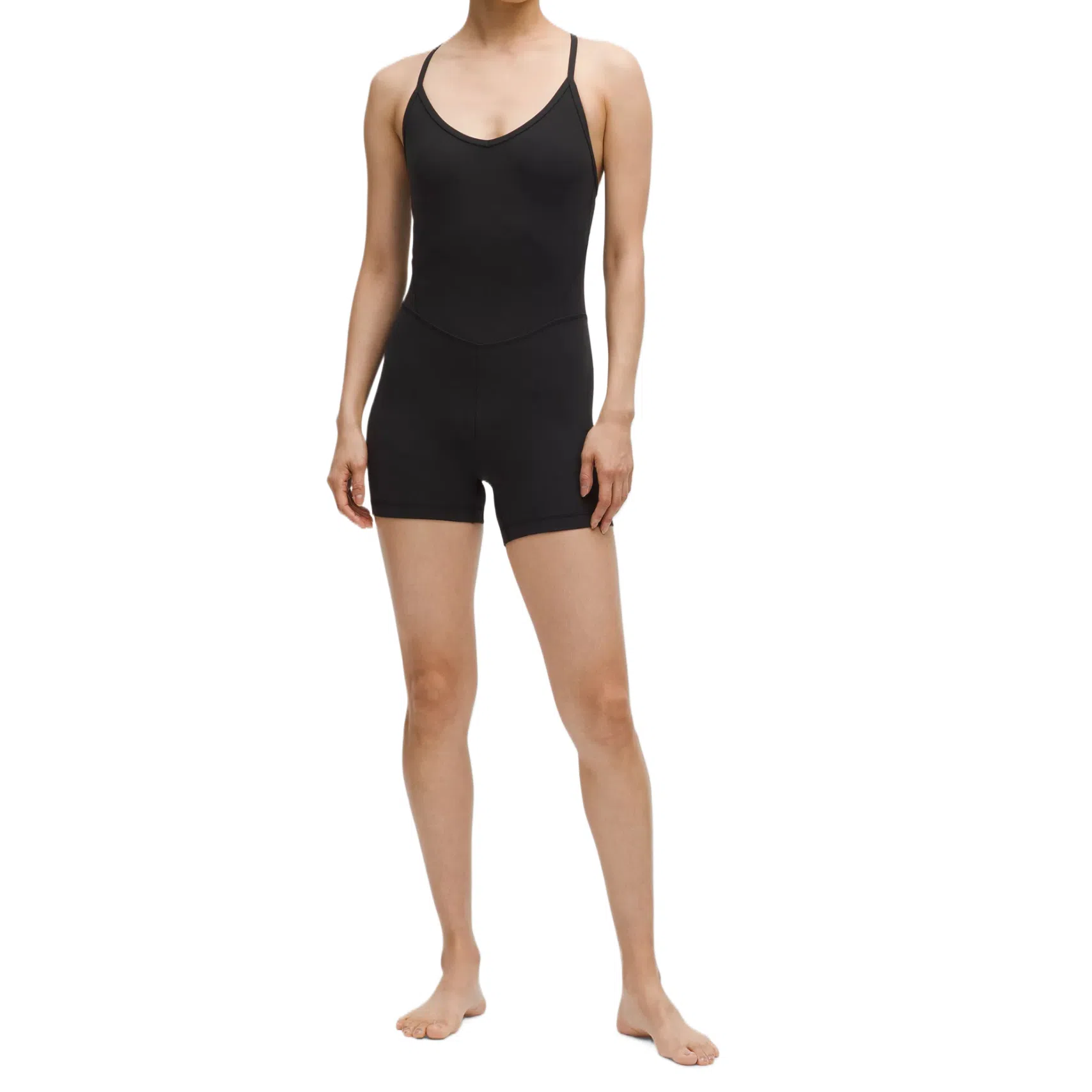lululemon AlignCross-Back Bodysuit 4"Nulu (black)