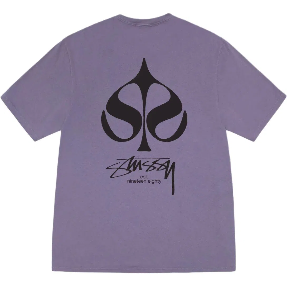 Stussy SS25 SPADE TEE PIGMENT DYED logoT