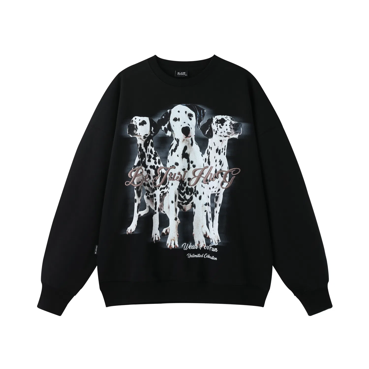 BJHG Casual Spot Dog Print Sweatshirt