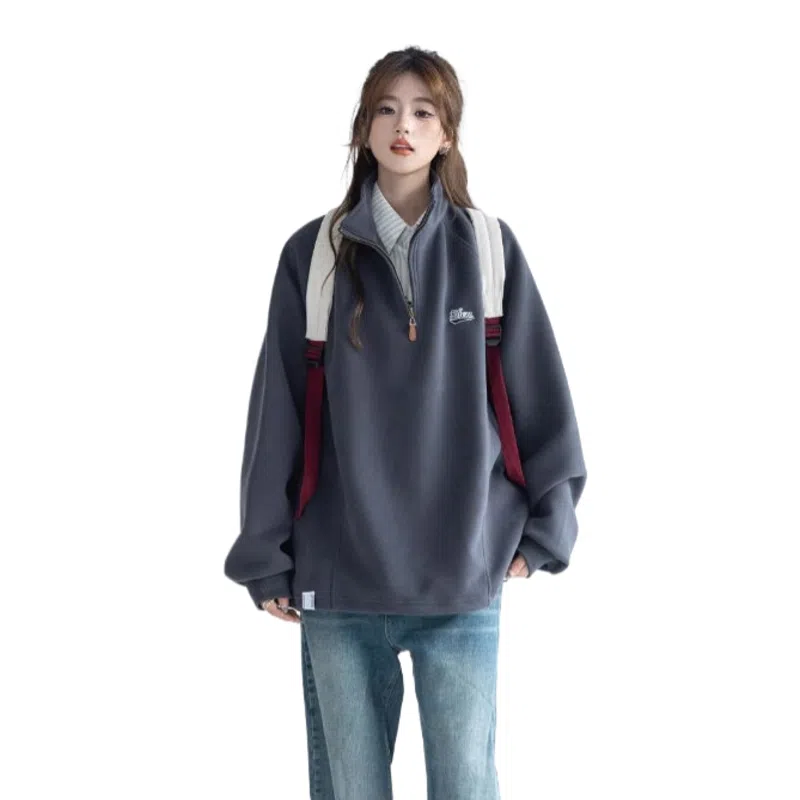 玉儿恋 立领秋冬美式高街舒适质感棉服 女款