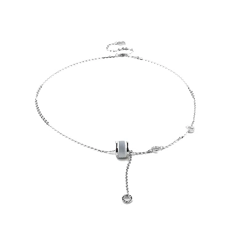 卡铂雅 银色高级感港风气质复古休闲高级感潮流设计 铜 项链 女款