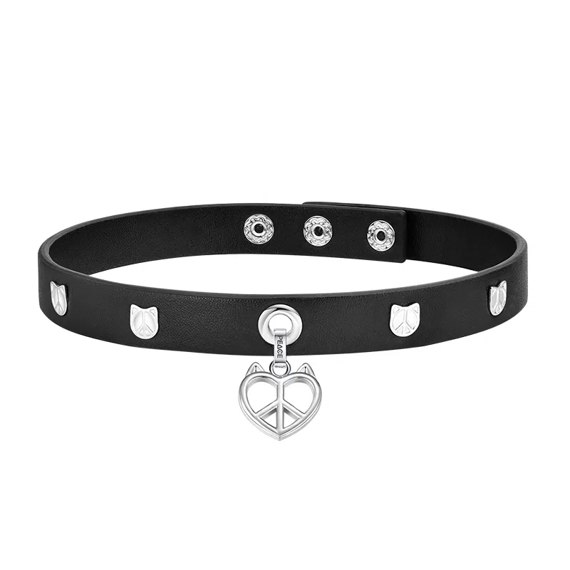 PEACE & CAT Customizable Punk Collar Necklace