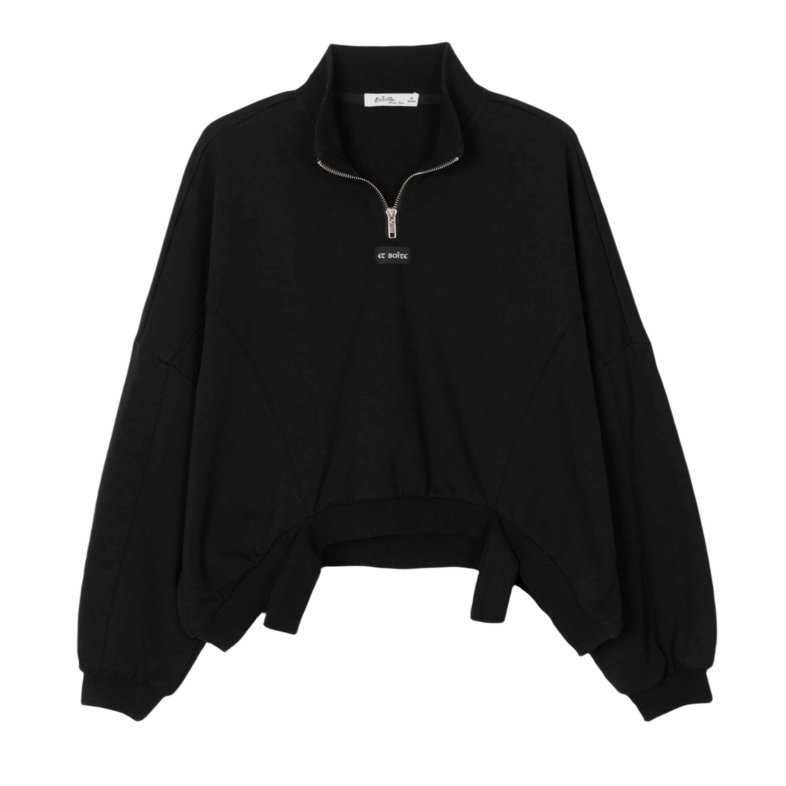 法文箱子 纯色宽松舒适长袖卫衣 女款