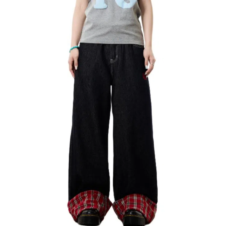 JUFU Vintage Embroidered Jeans