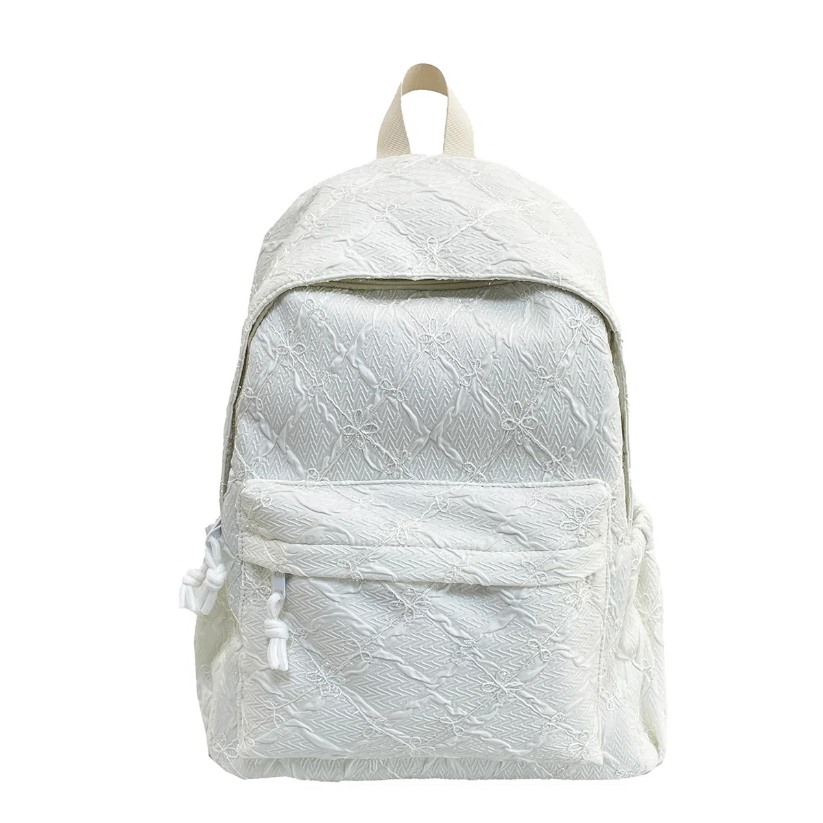 醇龙 韩系轻便旅游百搭大容量 尼龙 双肩包 常规 女款 白色/黑色/粉红色