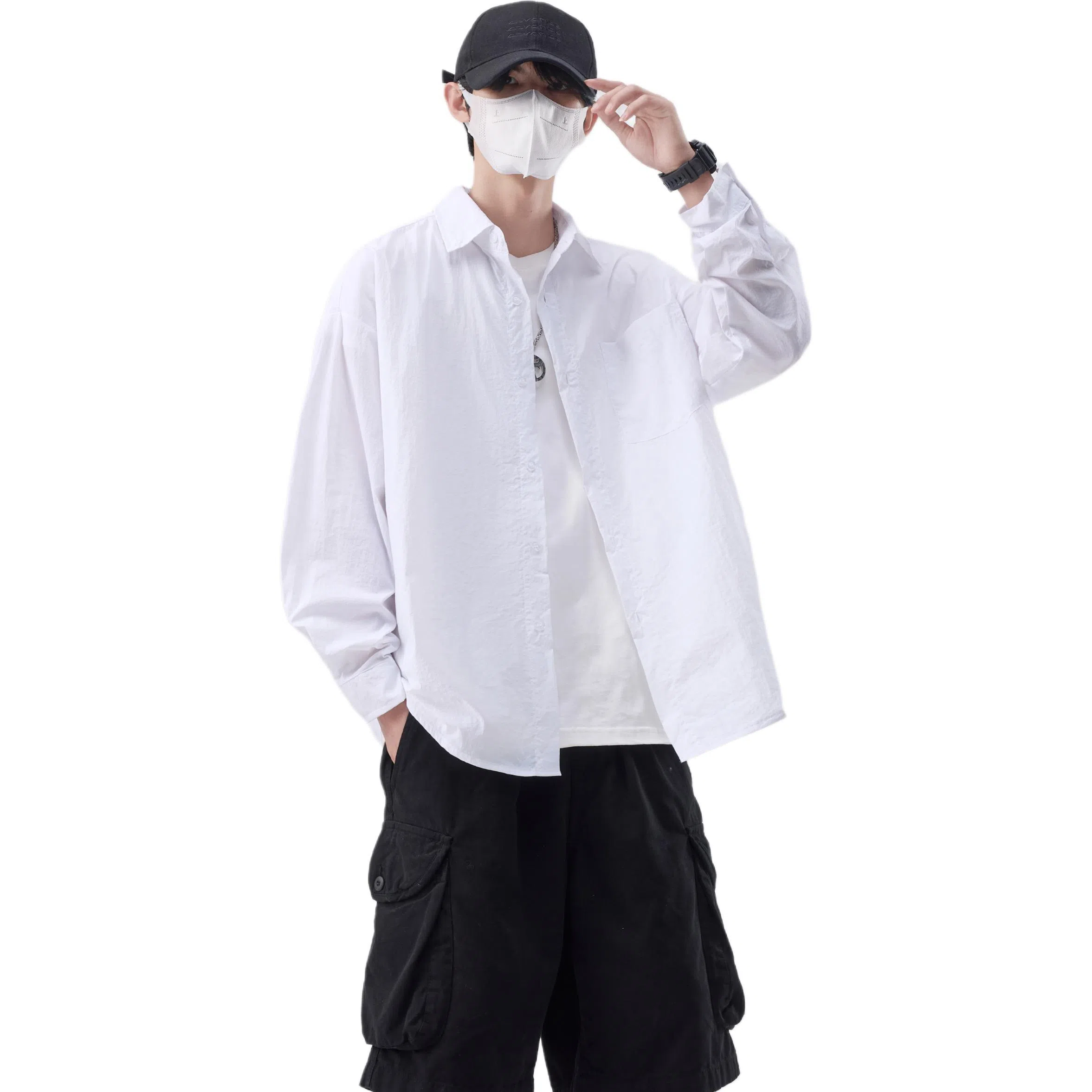 帝狼牛 山系户外翻领宽松舒适落肩防晒服 男女同款