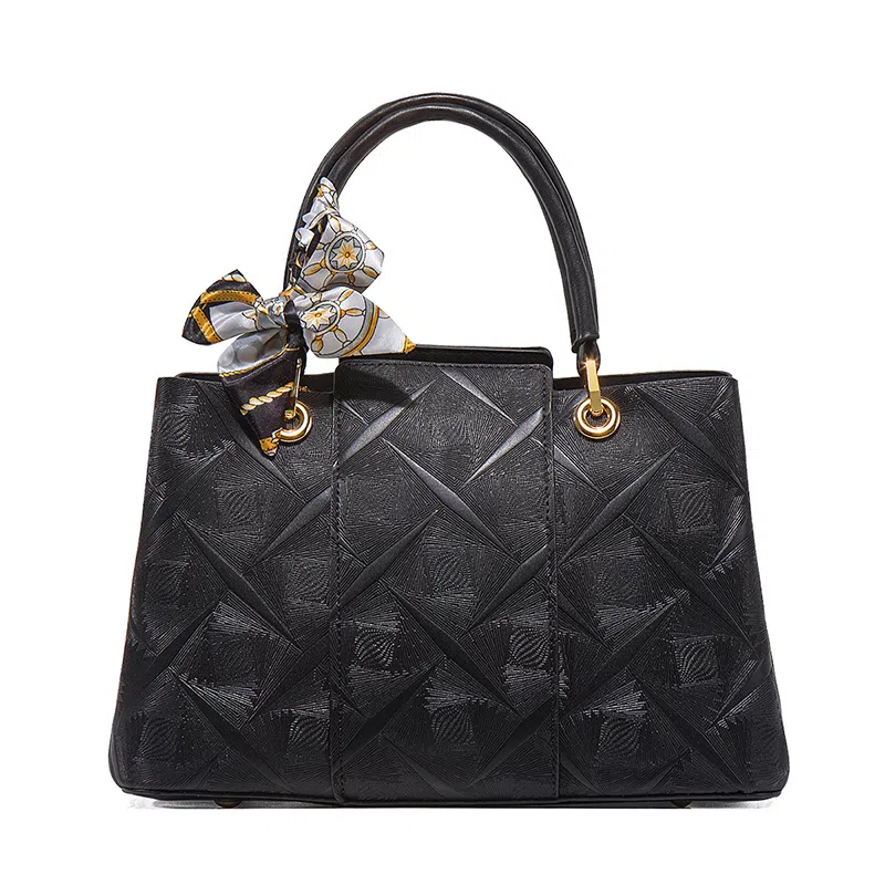 老人头 新中式简约百搭通勤上班中年妈妈托特包 合成革 单肩斜挎手提包 女款 多色