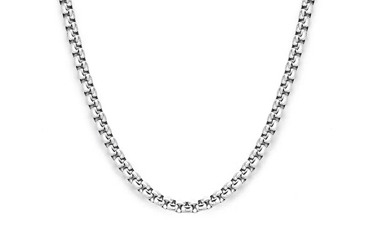 IDEAGEMER Half Moon Box Necklace