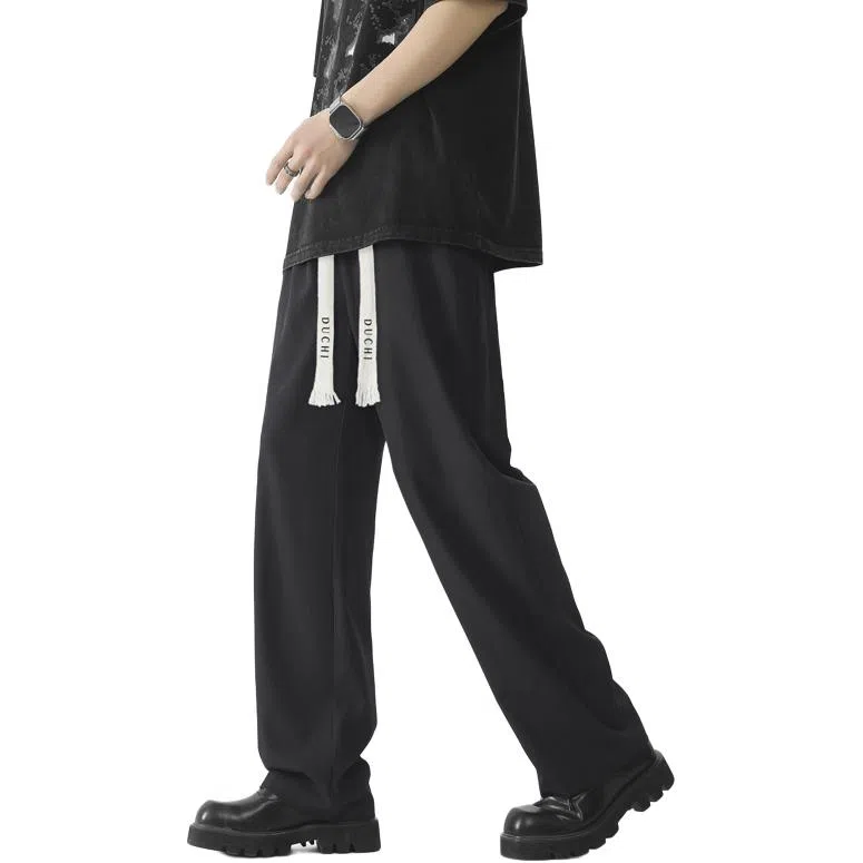 独驰 垂坠感宽松直筒舒适潮流百搭休闲裤 男女同款