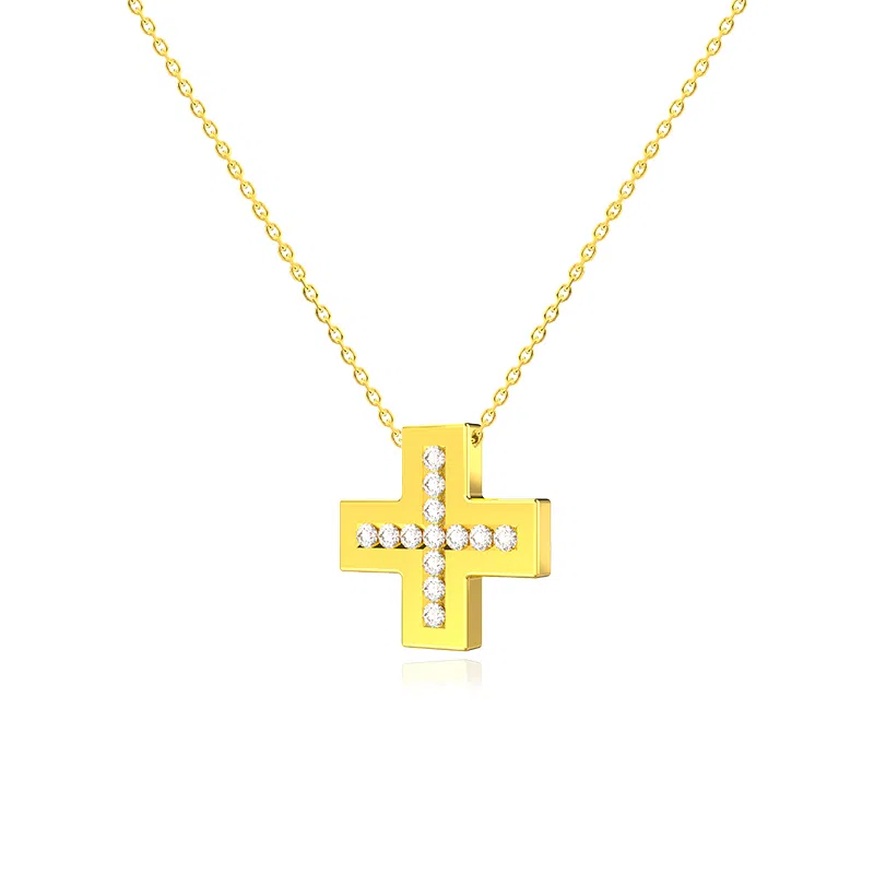 RAWNESS Cross Pendant Necklace
