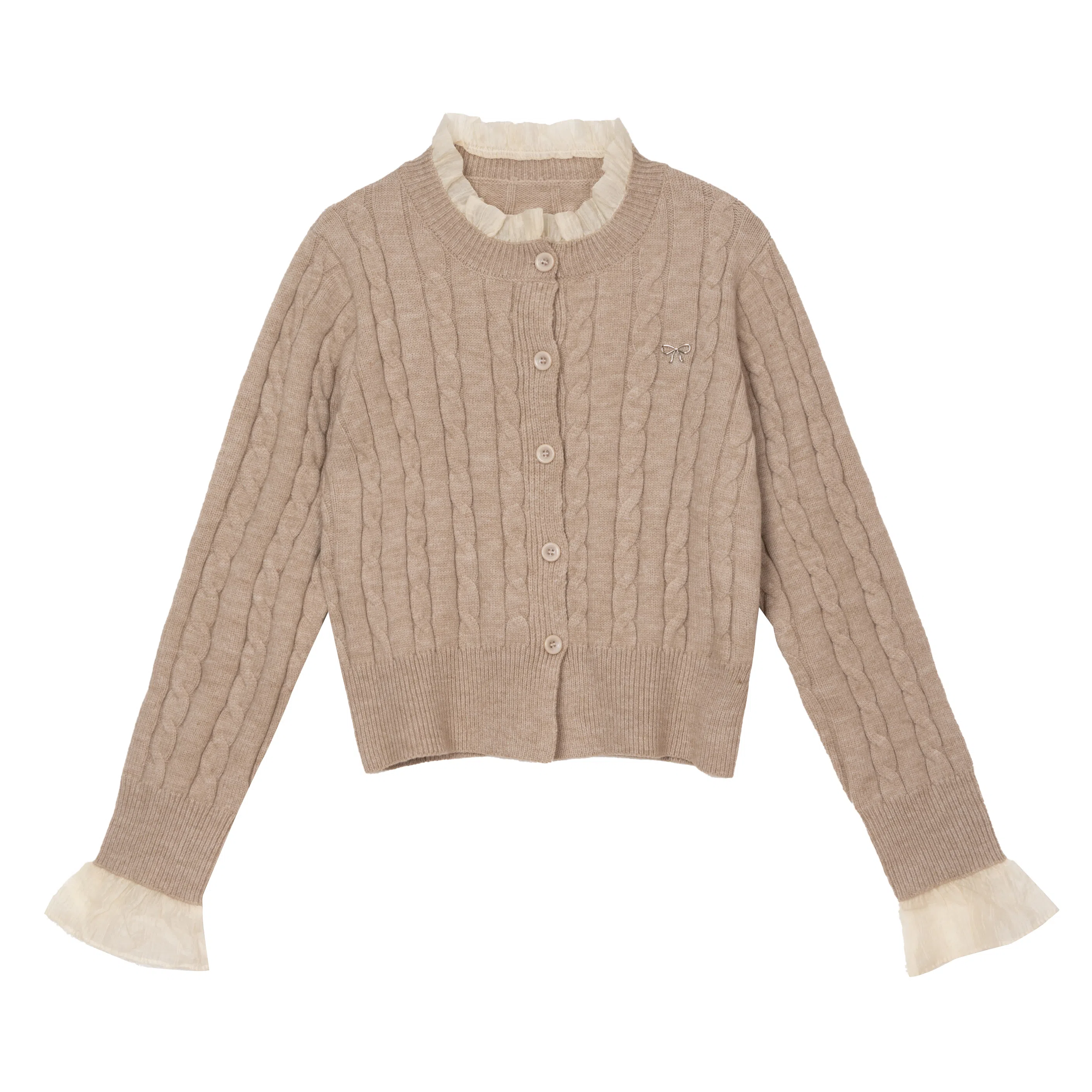 法文箱子 圆领休闲假两件长袖毛衣 女款