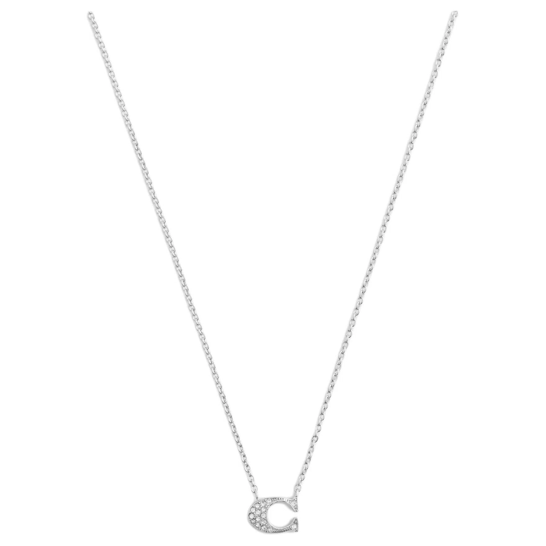 COACH Pave Signature Necklace