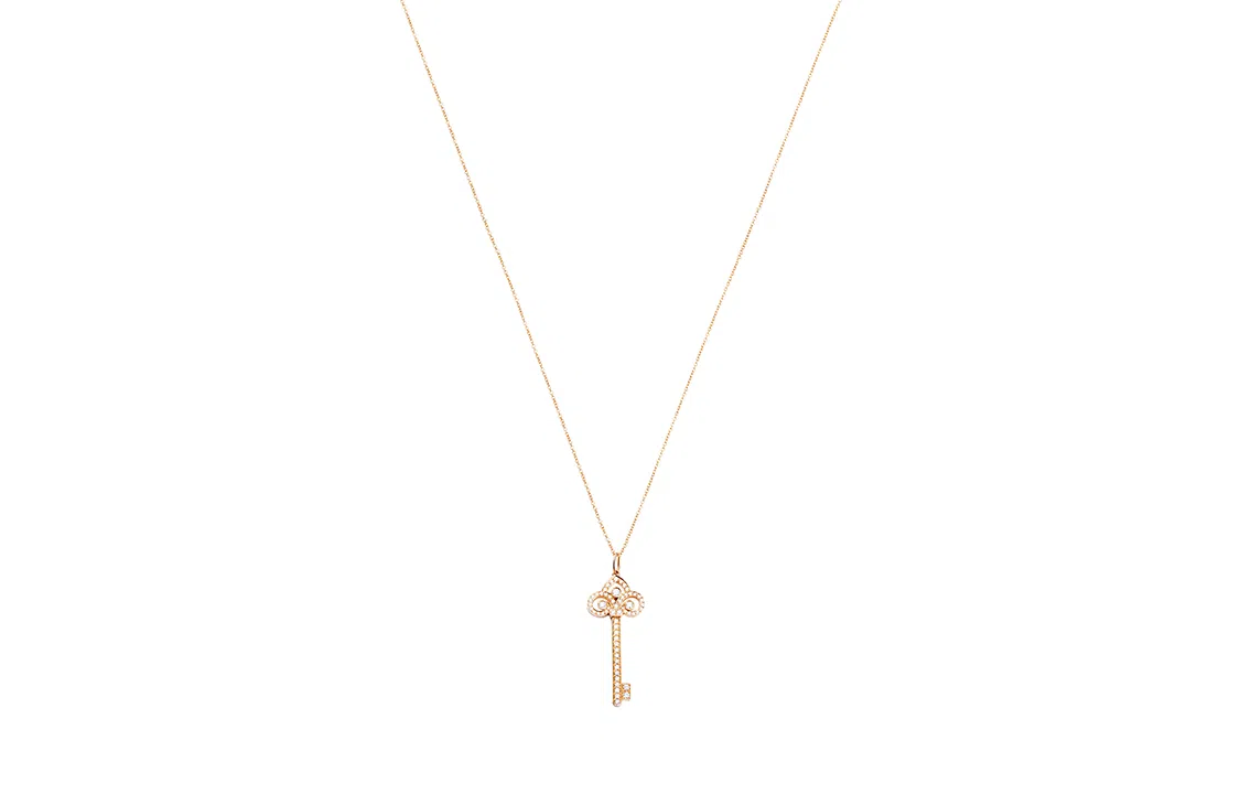 TIFFANY CO. Keys Fleur de Lis 18K