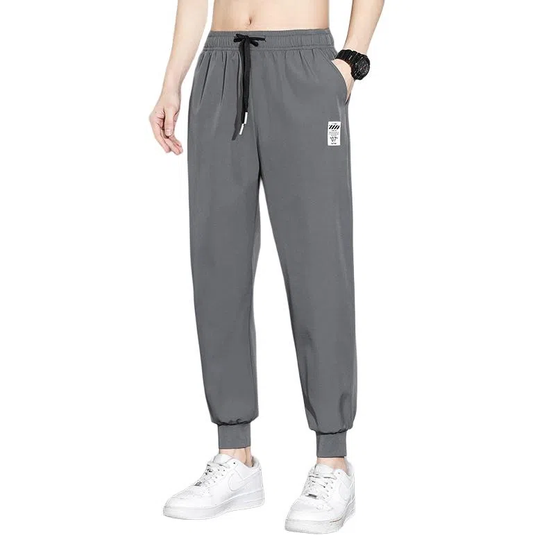 顶峰保罗 简约百搭复古宽松运动速干舒适时尚休闲裤 男女同款