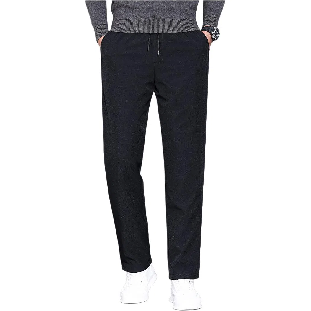 鸭鸭 纯色简约直筒裤羽绒裤/棉裤 男款