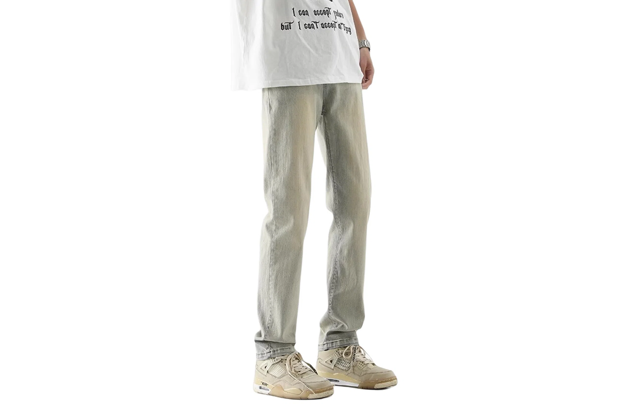 MRDONG Vintage Stretch Denim Pants