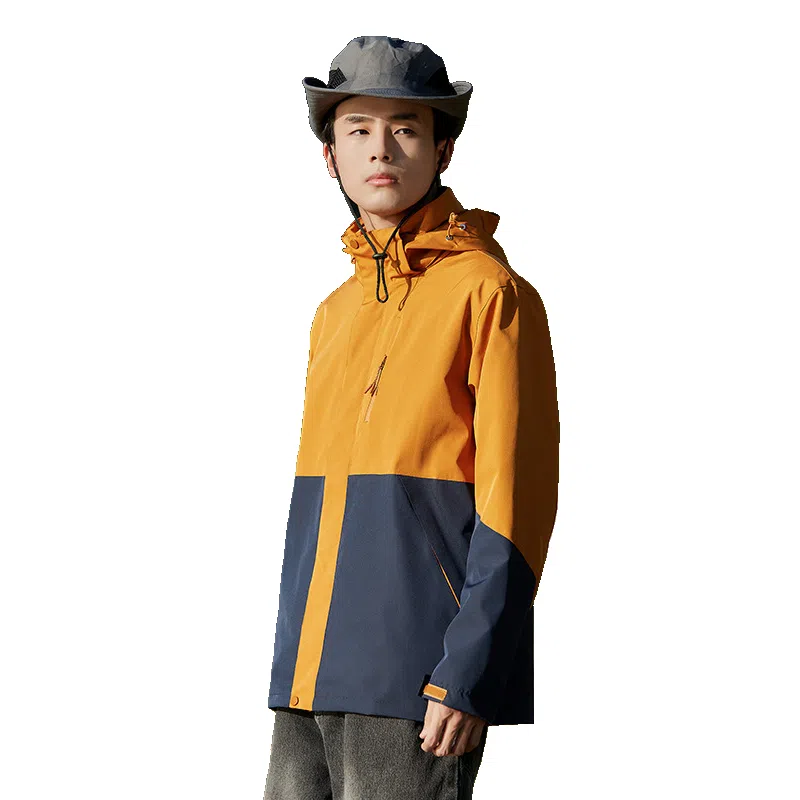 玉儿恋  登山户外连帽百搭  防水防风冲锋衣 男女同款