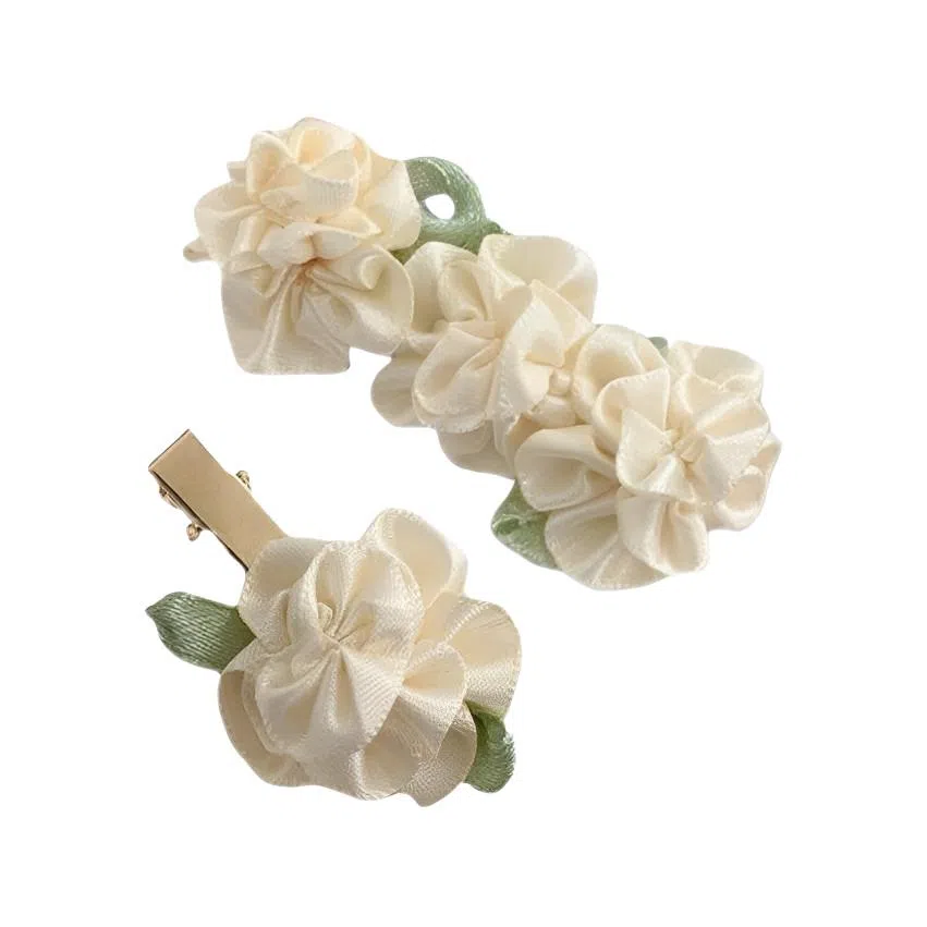 希铃 清冷感茉莉 棉麻 发夹 女款