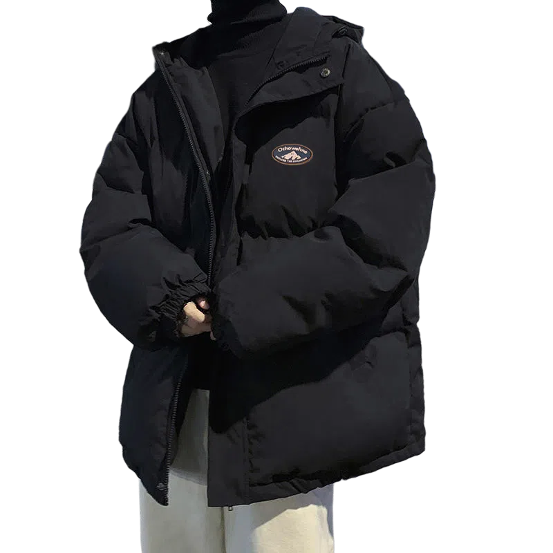 M-MAICCO Thick Warm Casual Cotton Jacket Black