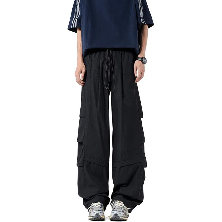 沐诚阳译 美式风格夏季凉感速干垂感大码服饰休闲裤 男女同款