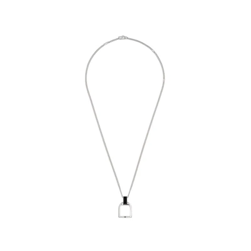 Gucci Stirrup 925 Silver Necklace