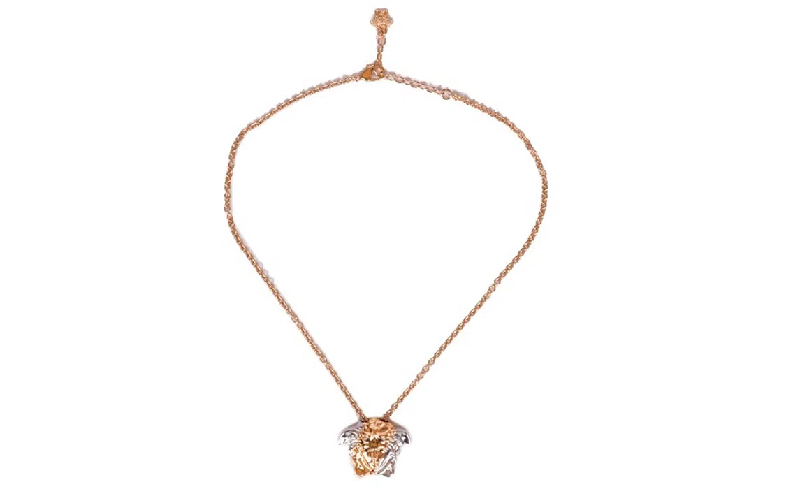 Versace Medusa Pendant Necklace Gold Silver