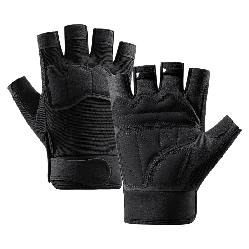 梦特娇 户外运动骑行 聚酯纤维 半指手套 男女同款情侣款