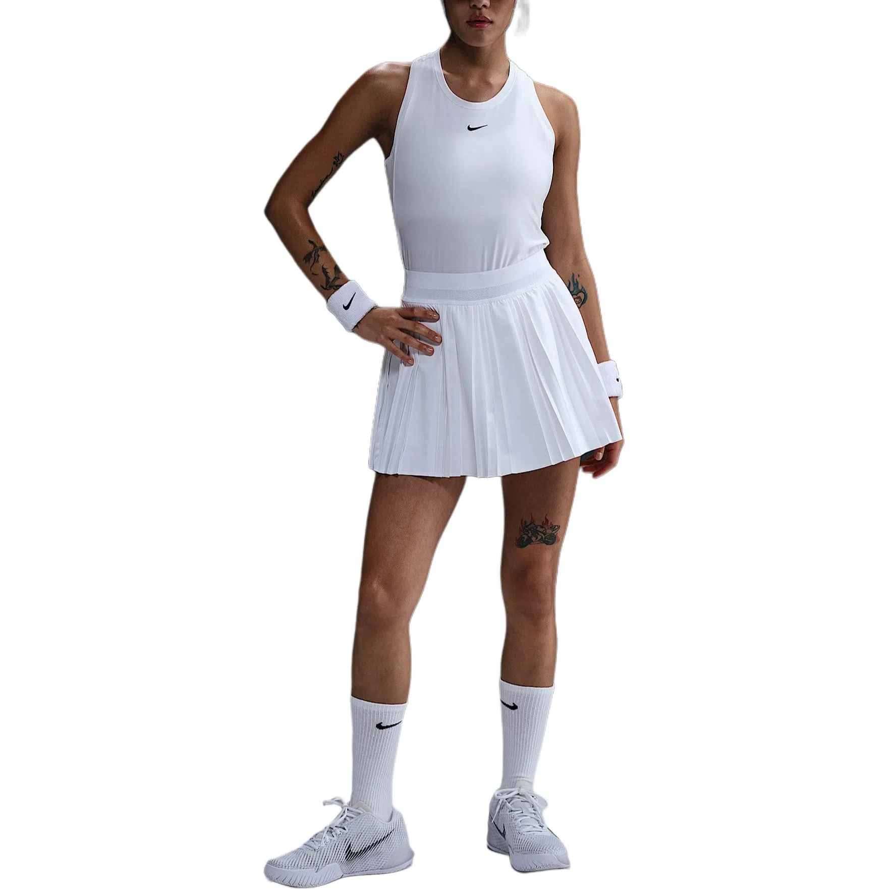 Nike Court Advantage White Shorts
