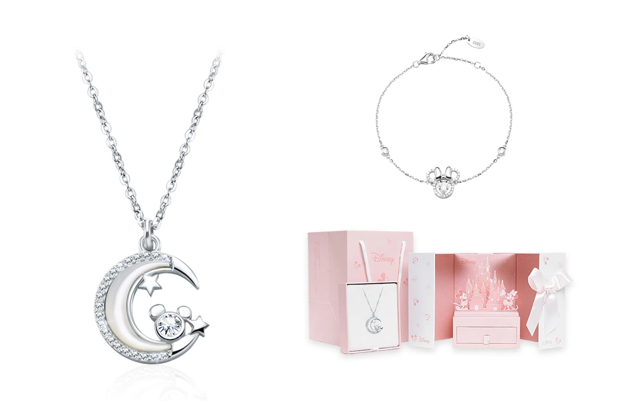 Disney Mickey Dreamy Star Moon Necklace