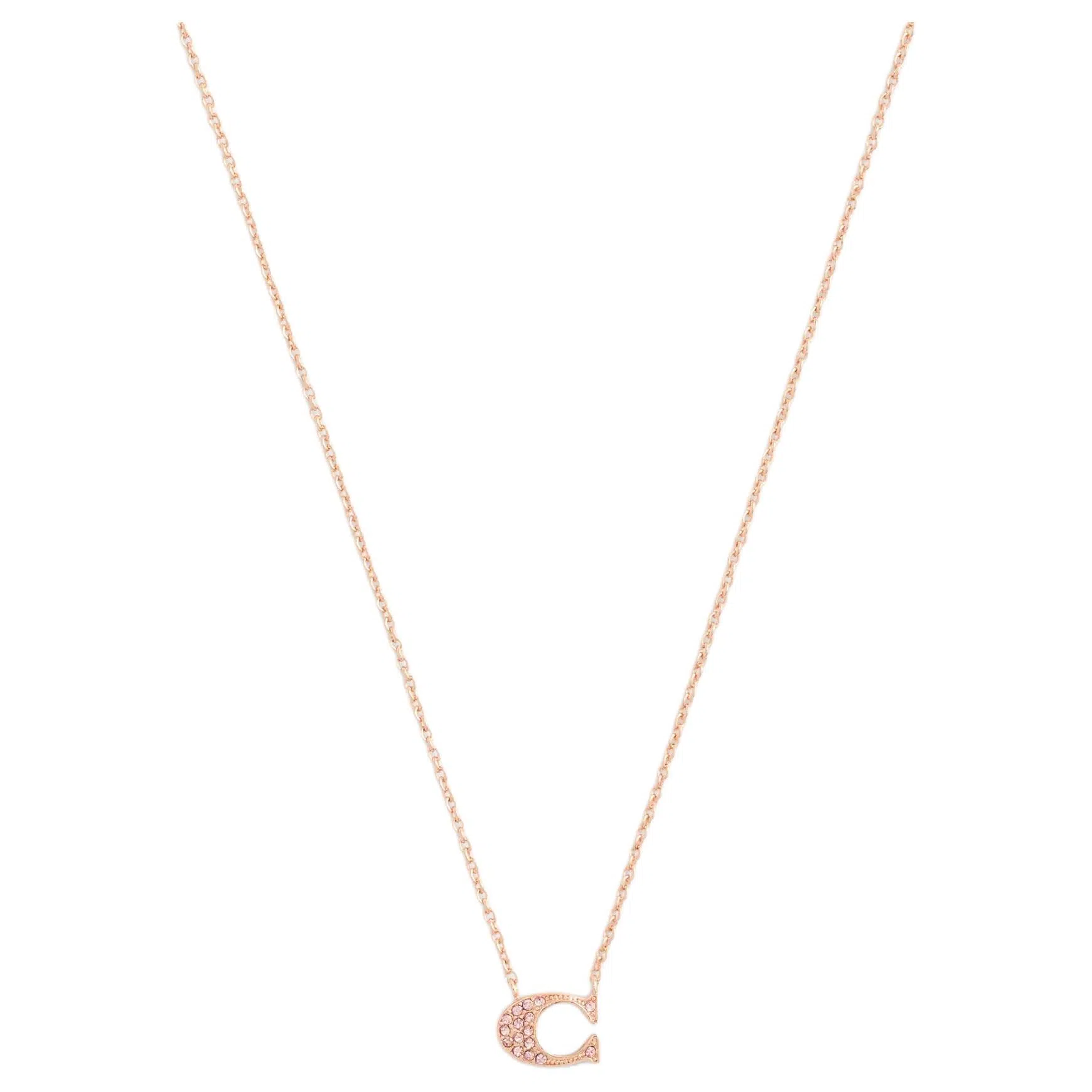 COACH Pave Signature Necklace