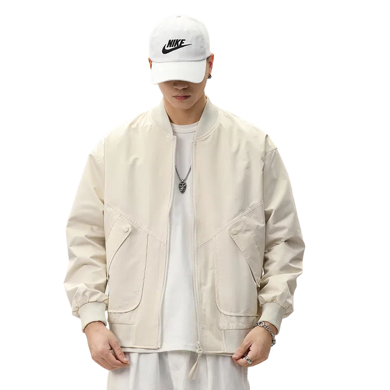 【dme】  美式高街复古休闲简约纯色宽松百搭棒球服 男女同款