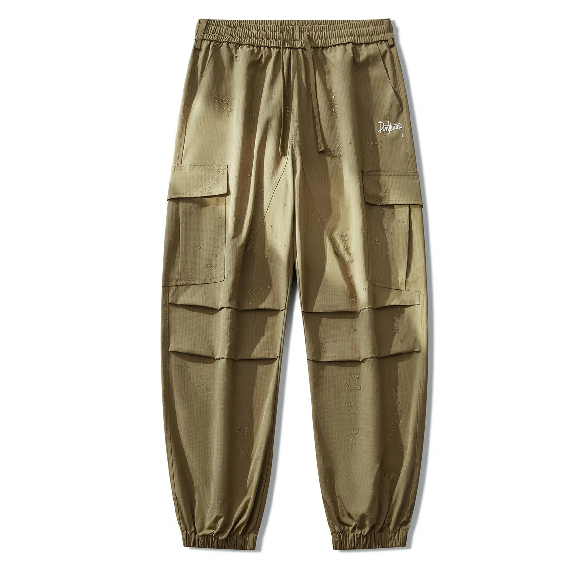 敦煌博物馆 美式复古纯色简约多口袋宽松束脚户外机能伞兵休闲工装裤 男女同款