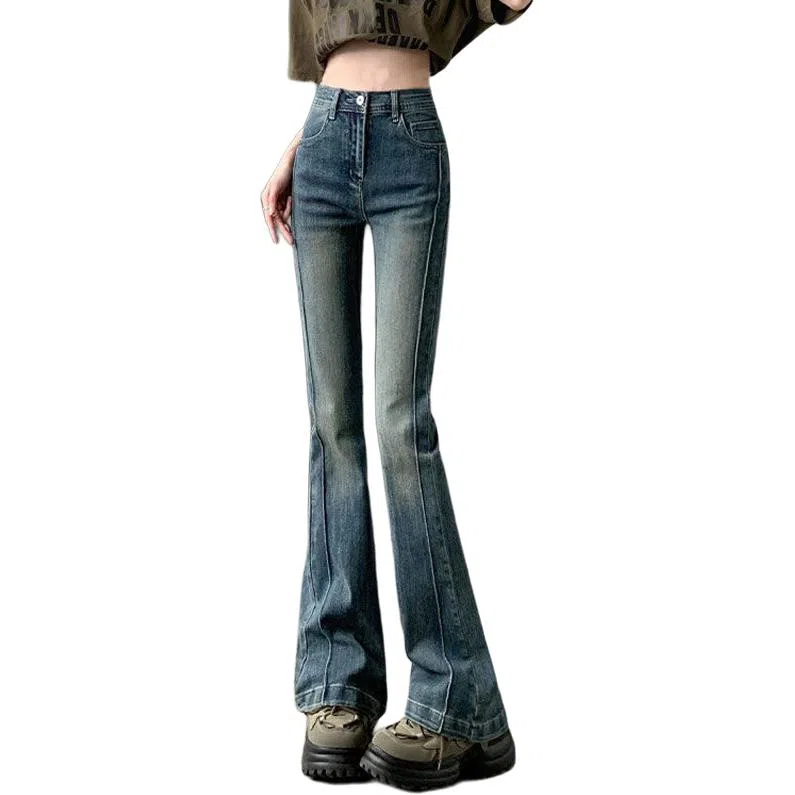 怪力萝莉 修身高腰舒适牛仔裤 女款