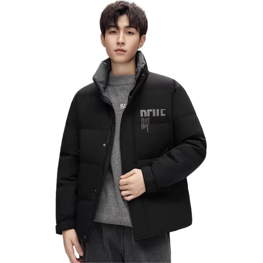 鸭鸭 休闲舒适简约羽绒服 男