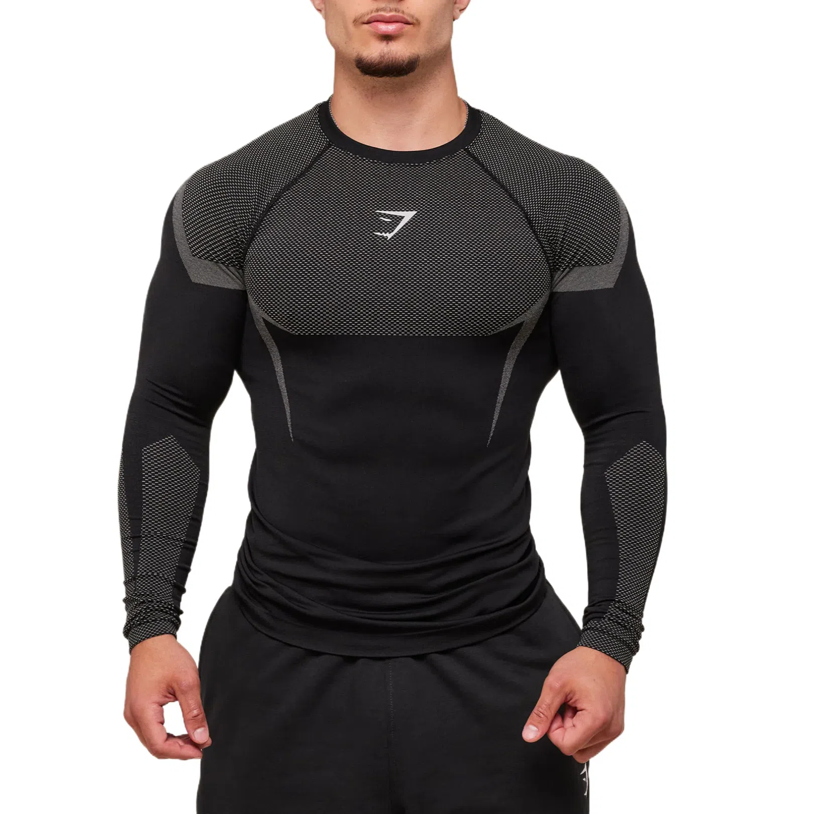 GYMSHARK Onyx 5.0 Long Sleeve Tee